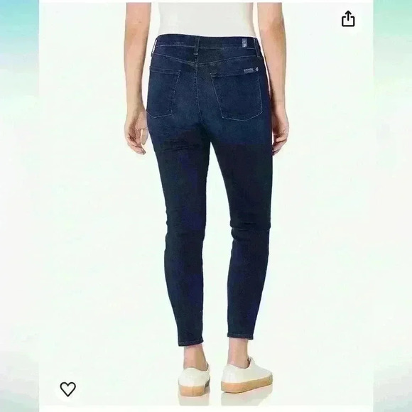 7 for all mankind skinny high rise  jeans - Picture 2 of 8